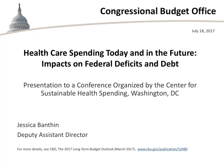 congressional budget office