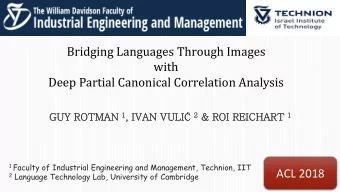 ACL 2018 2 Language Technology Lab, University of Cambridge  Motivation  Motivation