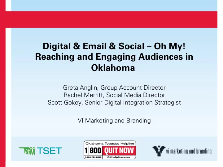 digital email social oh my reaching and engaging