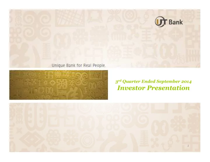 investor presentation