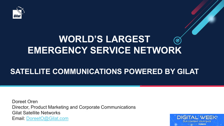 world s largest emergency service network