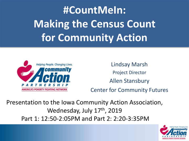 making the census count