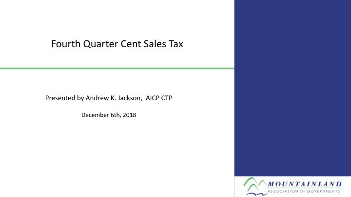 fourth quarter cent sales tax