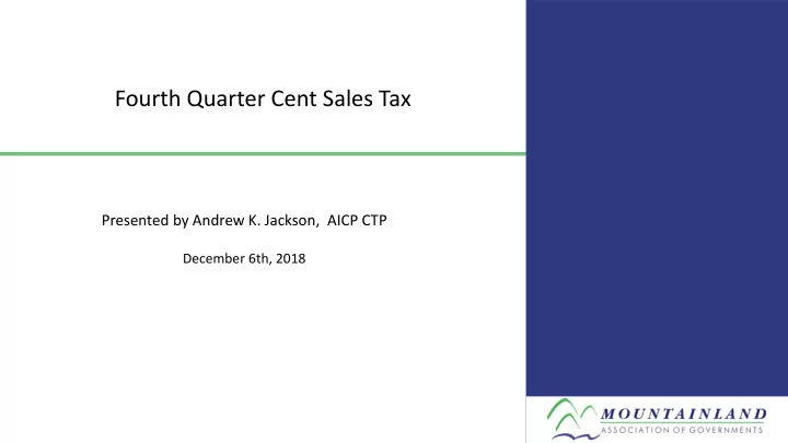 fourth quarter cent sales tax