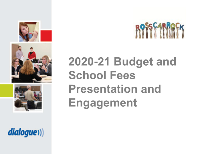 2020 21 budget and school fees presentation and