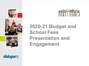 2020-21 Budget and  School Fees  Presentation and  Engagement  Where Does CBE Funding Come  From?
