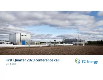 First Quarter 2020 conference call  May 1, 2020  Forward looking information and nonGAAP