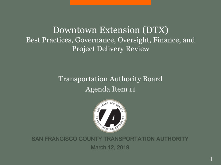 downtown extension dtx
