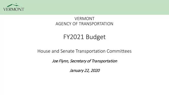 fy2021 budget