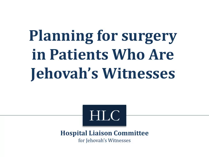 in patients who are