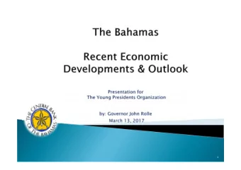 1  Economic Overview  Global Economic Forecasts  Domestic Developments  Tourism &amp;