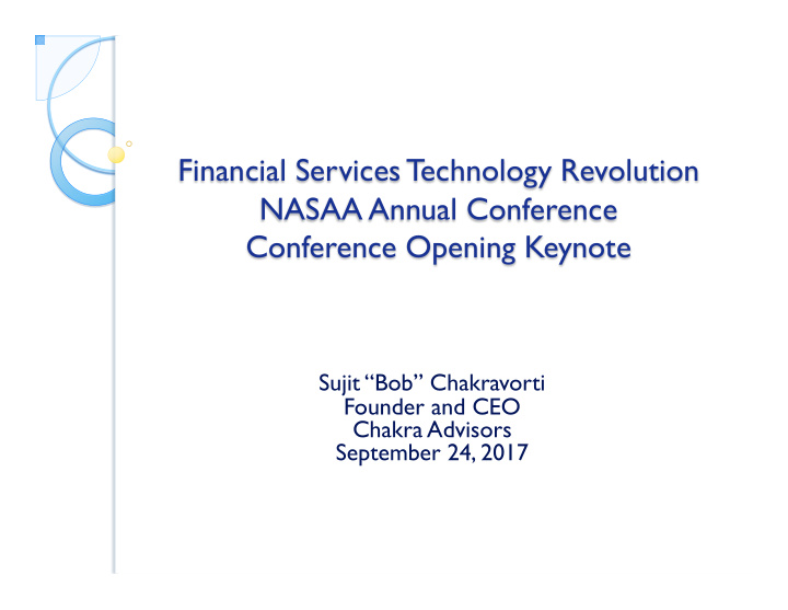 financial services technology revolution nasaa annual