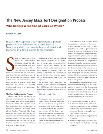 S  ince the initiation of this  In addition, in 1999 the proposal of a  apply to the Supreme Court