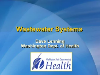 Wastewater Systems  Wastewater Systems  Wastewater Systems  Dave Lenning  Dave Lenning  Dave