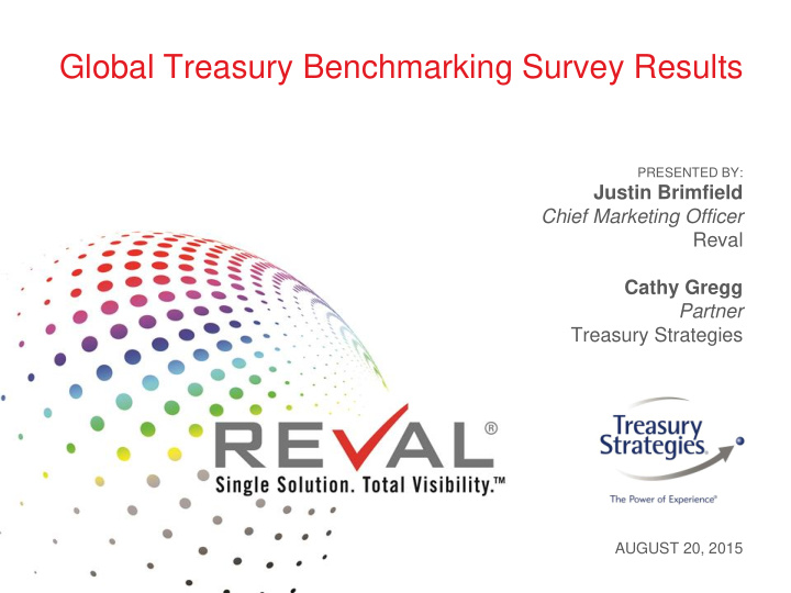 global treasury benchmarking survey results