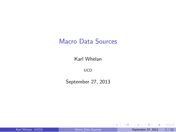macro data sources