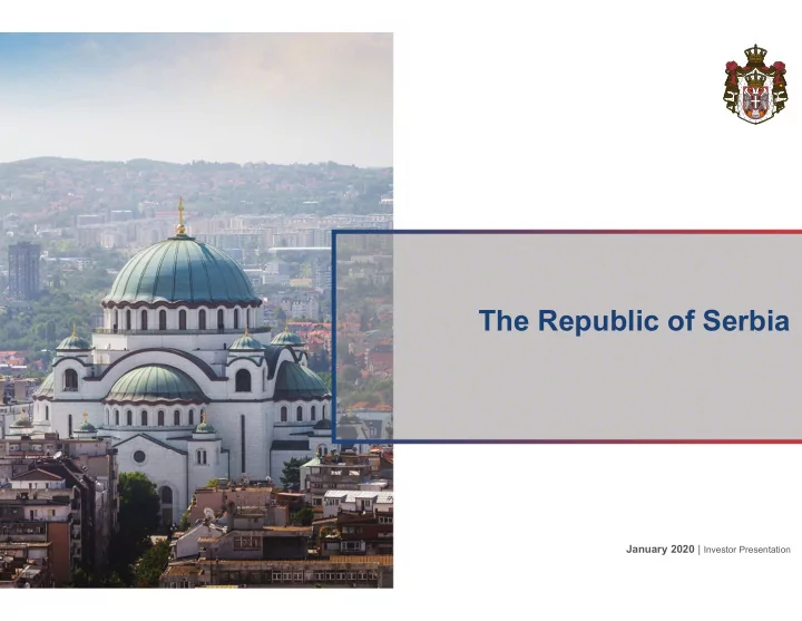 the republic of serbia