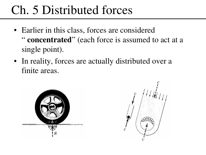 ch 5 distributed forces