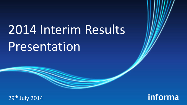 2014 interim results