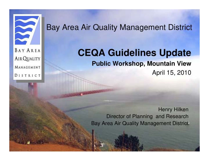 ceqa guidelines update