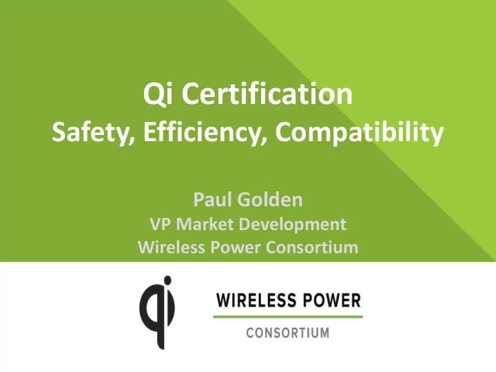 qi certification