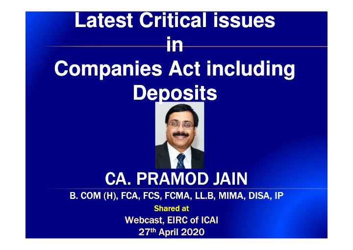latest critical issues latest critical issues in in