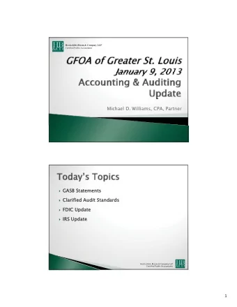 5/2/2012  Hochschild, Bloom &amp; Company LLP  Certified Public Accountants  Mi h  Michael D.