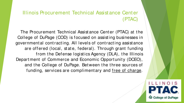 illinois procurement technical assistance center ptac