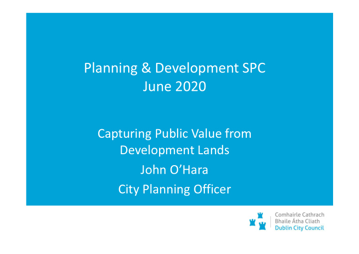 planning development spc june 2020