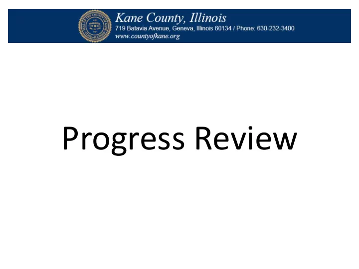 progress review