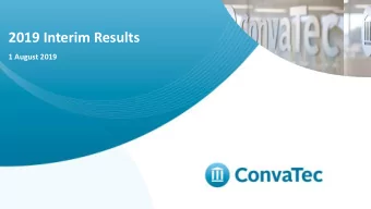2019 Interim Results  1 August 2019  0  Disclaimer  THIS PRESENTATION IS NOT FOR RELEASE,