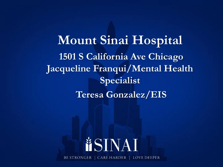 mount sinai hospital