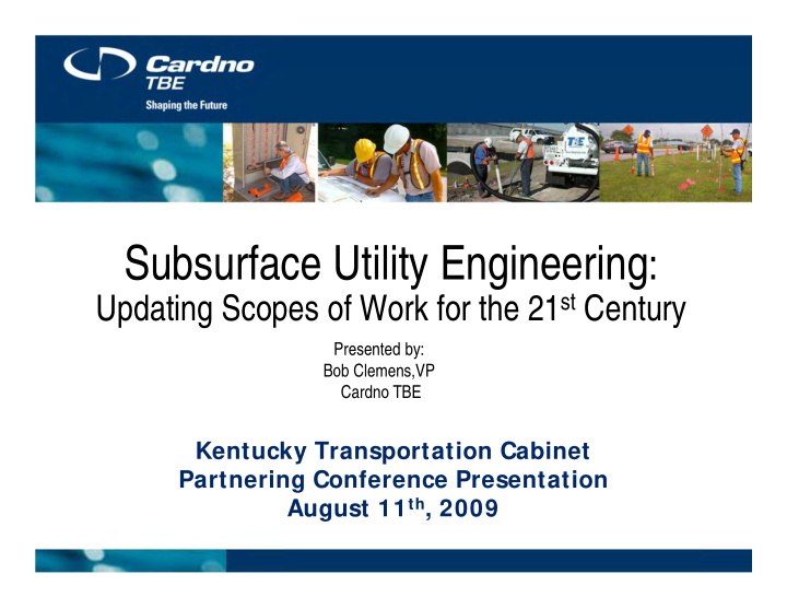 subsurface utility engineering designating locating 1989