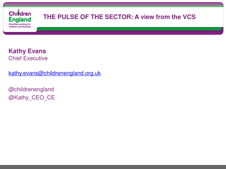the pulse of the sector a view from the vcs kathy evans