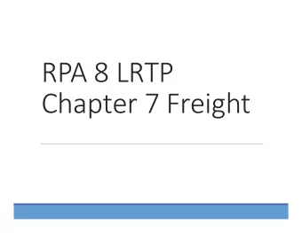 RPA 8 LRTP Chapter 7 Freight  Commodities  Inbound  Outbound  Modal Comparison  Inbound