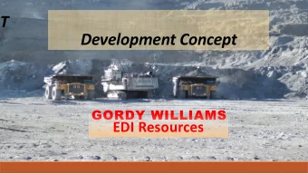 T  Development Concept  GORDY WILLIAMS  EDI Resources  The Take Charge Supervisory  Development