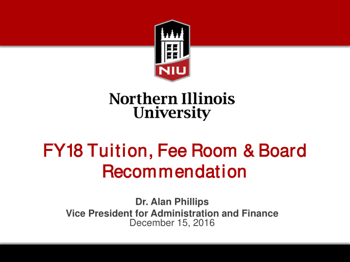 fy18 t tuition on f fee r room oom boa oard rec ecommen
