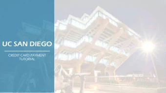 UC SAN DIEGO  CREDIT CARD PAYMENT  TUTORIAL  From tritonlink.ucsd.edu home page, login  to