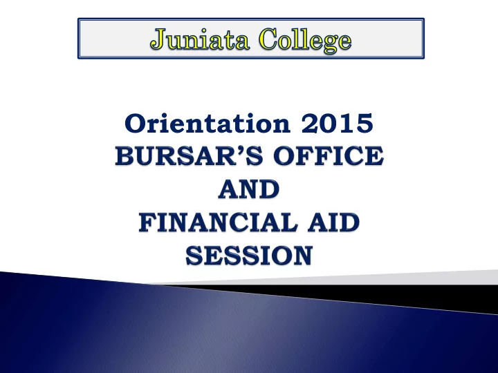 orientation 2015 business office