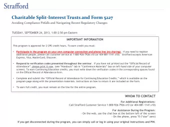 Charitable Split-Interest Trusts and Form 5227  Avoiding Compliance Pitfalls and Navigating Recent