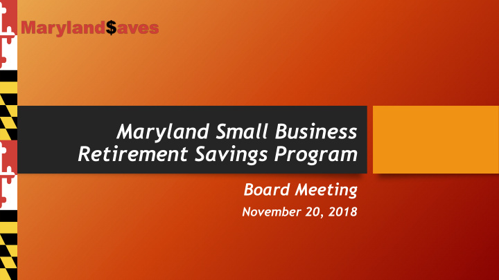 maryland small business