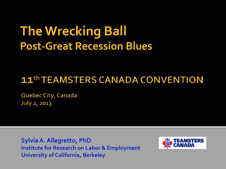 the wrecking ball