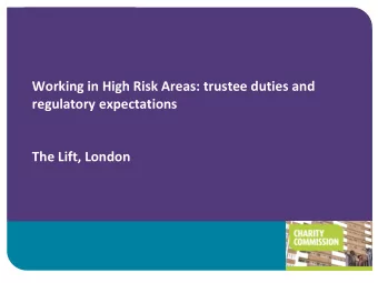 Role of the Charity Commission  Charity Sector in England and  Wales  Number of  registered