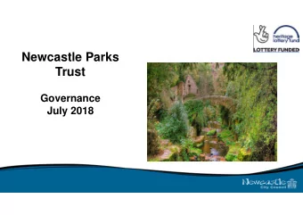 Newcastle Parks  Trust  Governance  July 2018  Articles of Association  Newcastle Parks  Trust