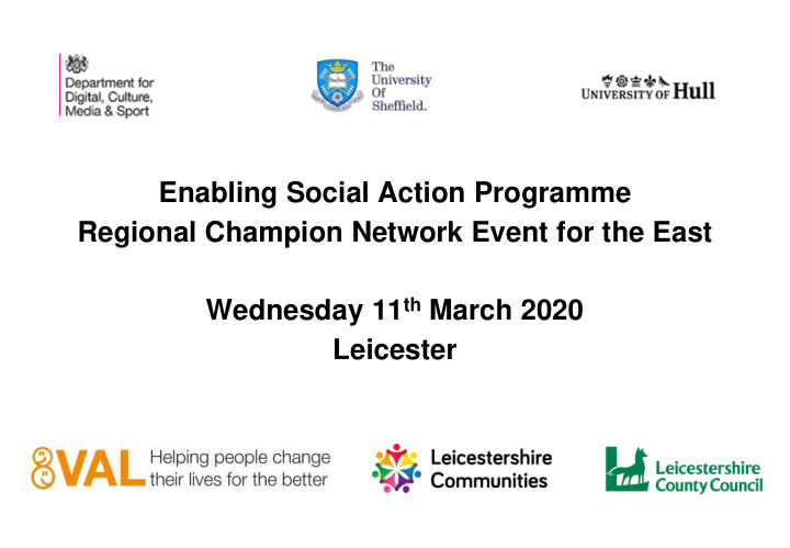 enabling social action programme