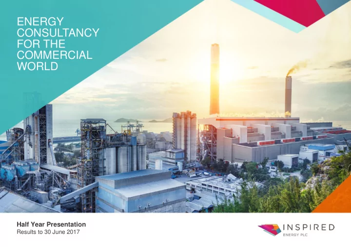 energy consultancy for the commercial world