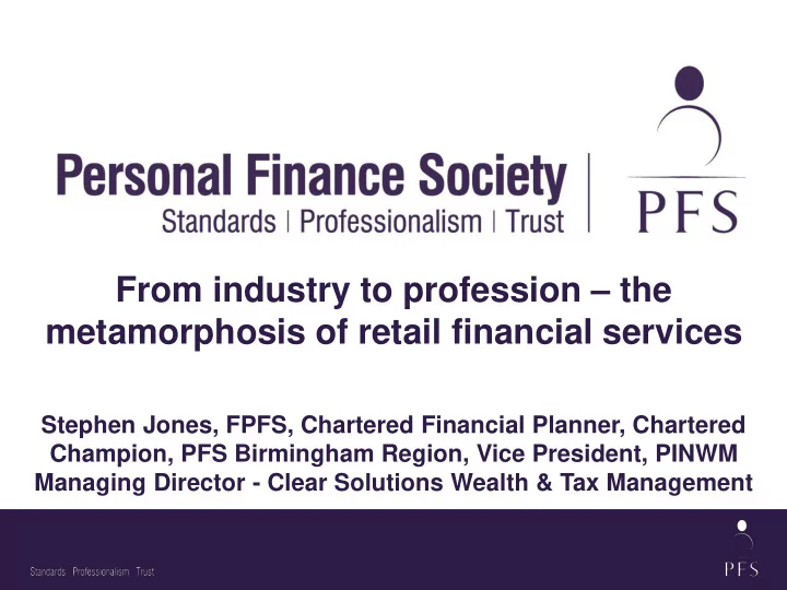 stephen jones fpfs chartered financial planner chartered