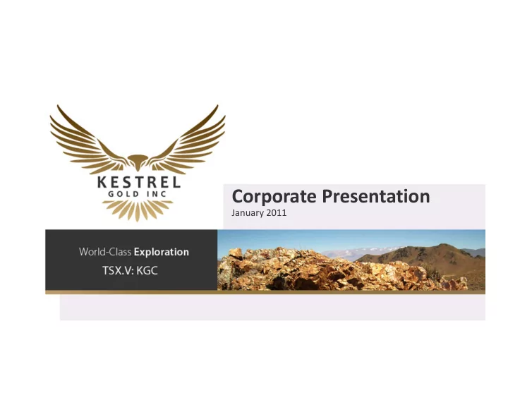 corporate presentation