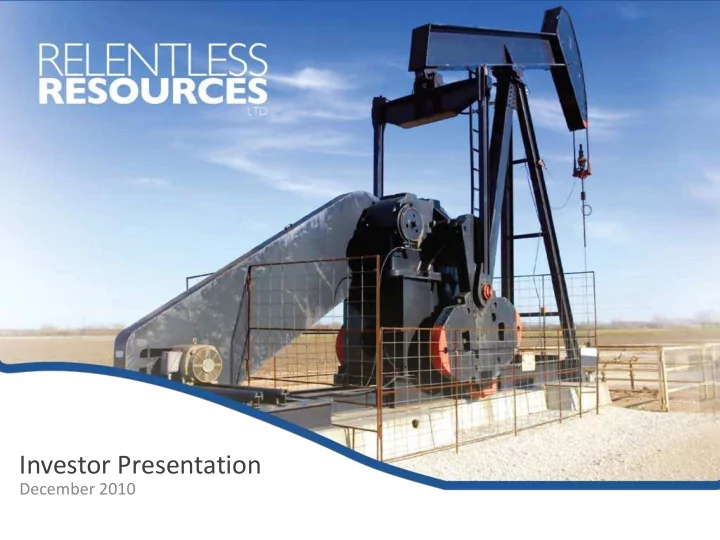 investor presentation