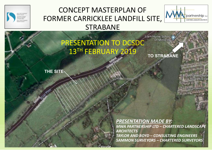 concept masterplan of former carricklee landfill site